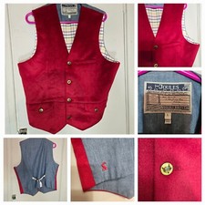 Joules Red waistcoat Sizes L