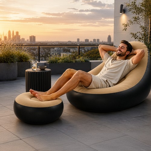Piece inflatable lounger - 2-piece,