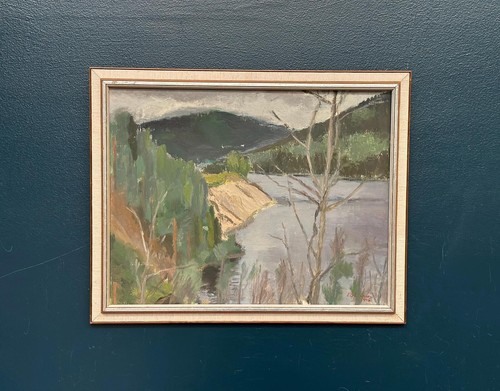 Mid century swedish oil - oil, on