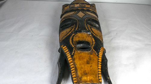 Hand carved wooden - carved, mask