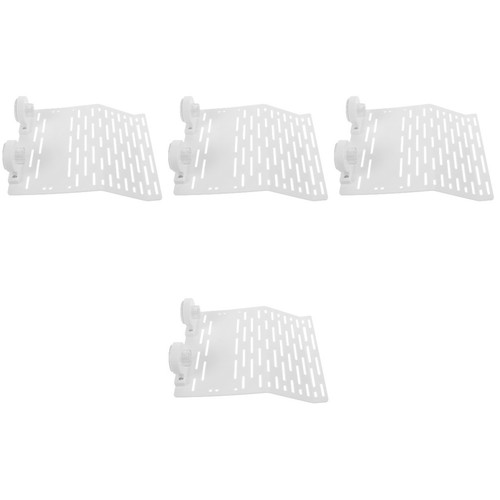 White plastic aquarium turtle - white,