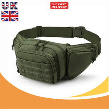 UK Tactical Fanny Pack Military Travel Hip Belt Bum Bag Men Waist Pouch Bag
