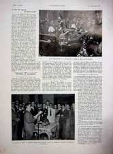 Original Old Vintage Print LeopGeorge Buckingham Vargas Brazil French 1936 20th