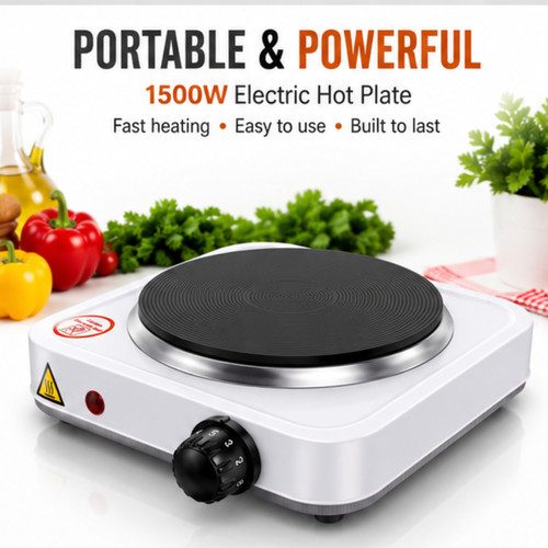 Portable electric hot plate - hot,