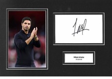 Mikel Arteta Signed 12x8 Photo