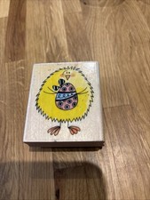 3619f Chick And Egg Penny Black Rubber Stamp for crafts/ card making  