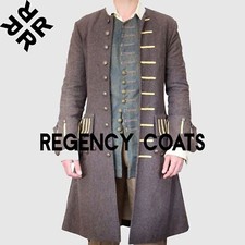 New Men Grey wool Pirate Frock