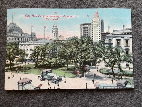City hall park and subway - city,