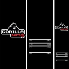 Gorilla Darts Professional Heavy Duty Rubber Dart Mat 300cm x 60cm Home Bar Pub