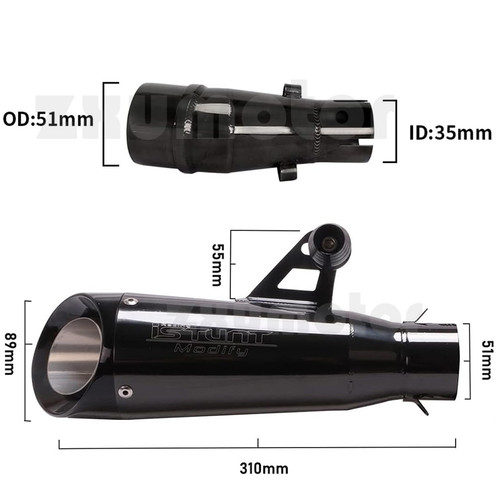 Exhaust slip link pipe - on,