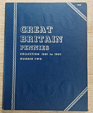 VICTORIA 1881 to 1901 PENNIES COLLECTION IN WHITMAN FOLDER 19 COINS INCOMPLETE