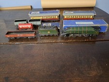 Hornby Dublo 'Silver King' locomotive and tender. 2 x coaches 4 x  rolling stock