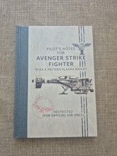 Interceptor City Pilot's Notes for Avenger Strike Fighter Book Hardback 40K New 