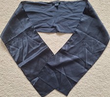 Do Rego & Novoa Small Black 100% Silk Polka Dot Neck Scarf (NWOT)