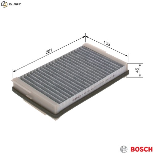 Filter cabin air 987 431 - cabin,