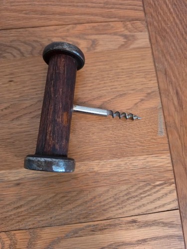 Vintage wooden bobbin - wooden,