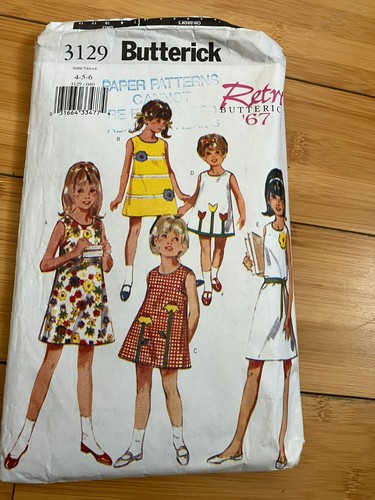 Butterick 3129 retro kids - '67,