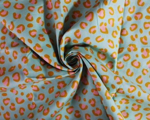 Aqua blue bright leopard print - aqua,