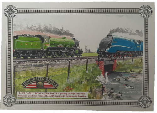 Doncaster rovers lner print - rovers,