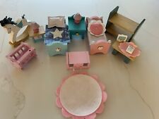 Bundle Of  Wooden Dolls House Children’s  Bedroom/ Nursery  Furniture