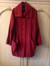 Womens H&M Ginger Wool Mix Cocoon Coat. Size 10/ 12 (38). NWOT.