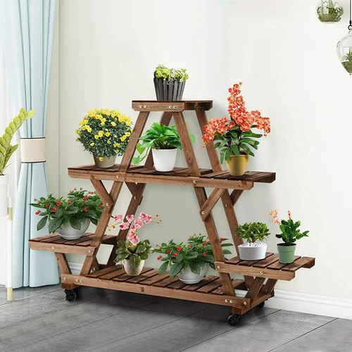 Multi tier wooden - wooden, stand