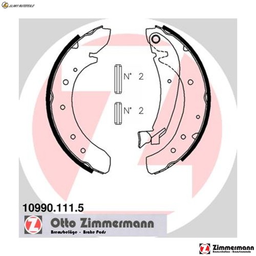Brake shoe set 10990 111 - shoe,