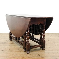 Vintage oak gateleg table - vintage,