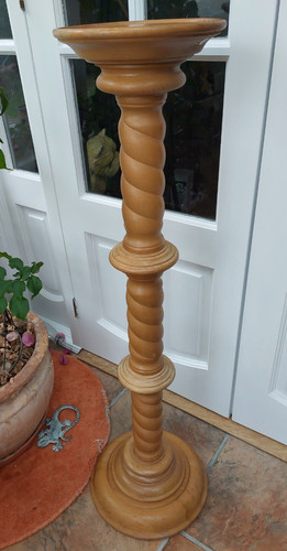 Vintage tall light - , barley
