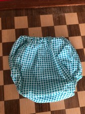 Vintage Baby Nappy Cover– Gingham (red, orange or green) Waterproof Pants-unused
