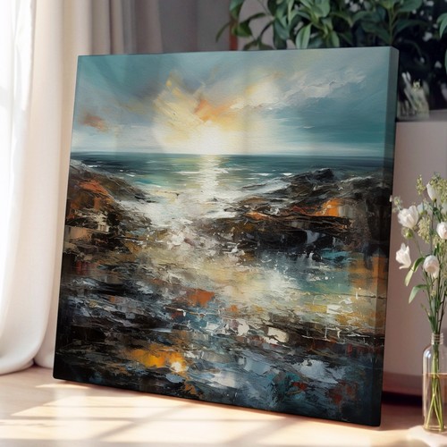 Seascape abstract art - art, canvas