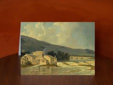 Otley Bridge on the River Wharfe by William Hodges - A5 Art Print Card