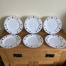 Vintage Pyrex Black on White