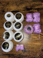 Crochet Thread Balls Eyelash Yarn Anchor Arden’s Star Sylko New and Used