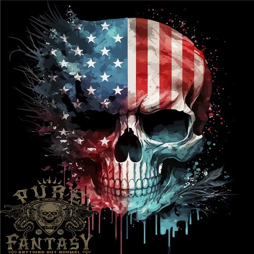 American flag skull usa - flag,