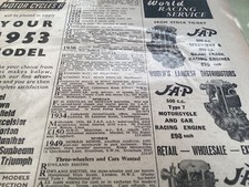 ALEX JACKSON SPEEDWAY J.A.P. RACING ENGINES HARROW RD LONDON MOTORCYCLE ARTICLE