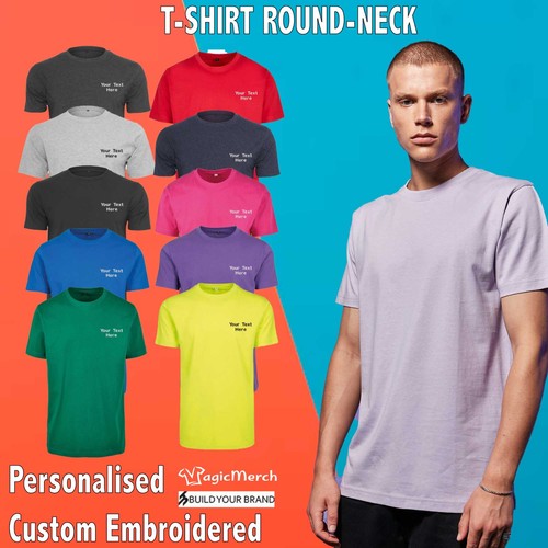 Personalised unisex round - unisex, round-neck