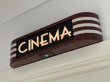 CINEMA light up retro sign