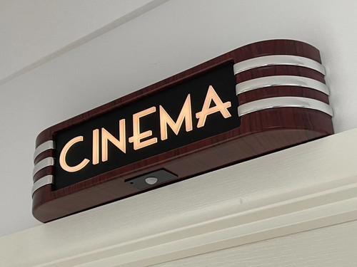 Cinema light retro sign - cinema,