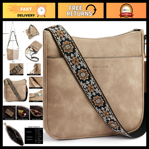 Vegan leather crossbody bag - vegan,
