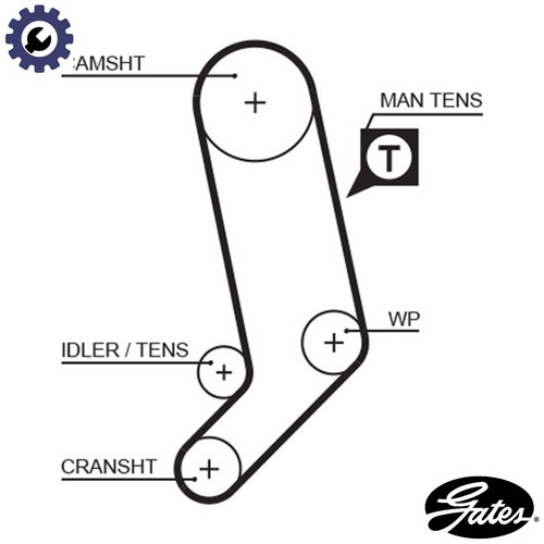 Timing belt 5323xs - belt,