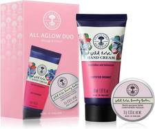 Neal'S Yard Remedies All Aglow Gift Set, Wild Rose Beauty Balm & Hand Cream, Rad
