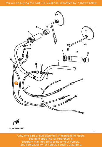 Yamaha cable throttle 2 - cable,,