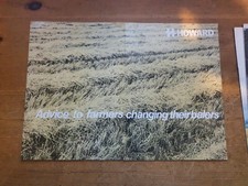 Howard Big Baler original 1970s farm tractor sales brochure made at Halesworth