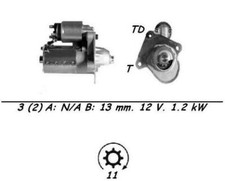 Genuine WAI Starter Motor for