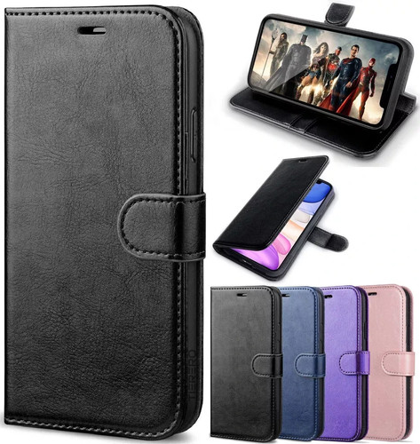 Leather flip wallet case - wallet, for