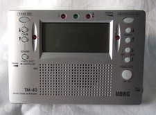 Korg TM-40 Digital Tuner and Metronome Large Display - Barely Used - Working