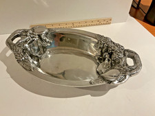 Polished Pewter Fruit Bowl 13"