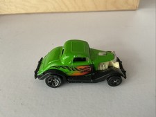 Vintage Hot Wheels '34 Ford 3-Window Hot Rod Green 1:64 Diecast 1979