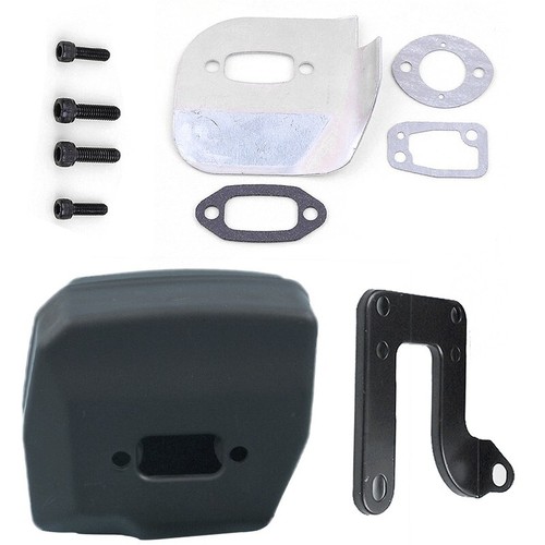 Exhaust muffler deflector kit - exhaust,